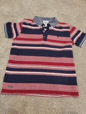 Jasper Conran Boys Striped Polo Shirt Size 9-10 Years